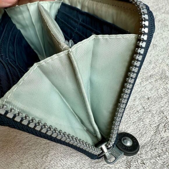 Kipling Blue Zip Up Money World Wallet - Picture 14 of 15